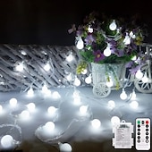 billiga Batteristrängljus-mini globe string lights batteridriven med fjärrkontroll inomhus sovrum 50/100 led färgglada blinkande ljus med fjärrstyrda led string lights för sovrumsfest uteplats jul vardagsrum kontor