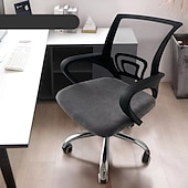 preiswerte Bürostuhlbezug-Bezug für Computer-Bürostuhl Stretch drehbar Gaming-Sitz Schonbezug Jacquard grau grün blau khaki Uni einfarbig weich strapazierfähig waschbar