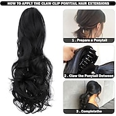 economico Code-A cordoncino Code Soffice / Classico / Facile da indossare Capelli sintetici Pezzo di capelli Estensione capelli Riccio Lungo Da sera / Festa / Serata / Da tutti i giorni