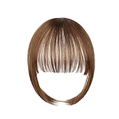 abordables Franges-Clip dans la frange extensions de cheveux frange naturelle clip sur le devant frange vaporeuse soignée temple une pièce accessoire de postiche pour les femmes