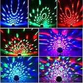 levne světla projektoru hvězdné galaxie-Mini DJ diskokoule párty stage světla vnitřní LED 7 barevných efektů projektor zařízení pro osvětlení scény s dálkovým ovládáním zvukově aktivované pro tanec dárek KTV bar narozeniny