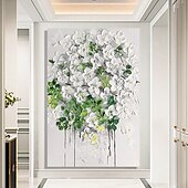 voordelige Schilderijen van bloemen/planten-handgemaakt olieverfschilderij handgeschilderde hoge kwaliteit 3d bloemen eigentijds modern opgerold canvas (geen lijst)