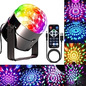 levne světla projektoru hvězdné galaxie-Mini DJ diskokoule párty stage světla vnitřní LED 7 barevných efektů projektor zařízení pro osvětlení scény s dálkovým ovládáním zvukově aktivované pro tanec dárek KTV bar narozeniny