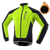 economico Giacche e gilet da uomo-Arsuxeo Per uomo Giacca da ciclismo Giacca in pile Inverno Tenere al caldo Antivento Fodera di vello Traspirante Bicicletta Giacca Giacche a vento Ciclismo da montagna Cicismo su strada Bici da città