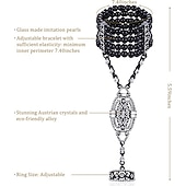 baratos Acessórios e mais-Retro Vintage Anos 20 Baile de Máscara O Grande Gatsby charleston Convidado do casamento Fantasia Mulheres Baile de Máscaras Festa / Noite Recepção de Casamento Festa de Solteira Adulto 1 Bracelete