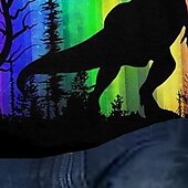 halpa Poikien 3D Eläimet-Lapset Poikien T-paita Tee Eläin Dinosaurus Lyhythihainen Crewneck Lasten toppi Kausaliteetti 3D-tulostus Tyylikäs Päivittäin Kesä Purppura 3-12 vuotta