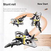 baratos RC e Brinquedos Eletrónicos-Avião de controle remoto rc, 2.4g, 6 canais, controle remoto v17, avião planador, avião planador, brinquedos de espuma epp, drone rc, presente para crianças
