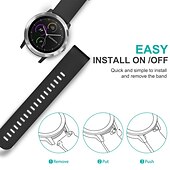 abordables Bracelets de montre Garmin-Bracelet silicone sport 18mm 20mm 22mm pour Garmin Forerunner 265S 265 Venu 3S 3 Active 5 Vivoactive 4S 4 Vivomove Sport Luxe HR Approach S42 S40 S12