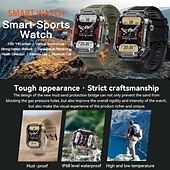 abordables Relojes inteligentes-iPS mk66 Reloj inteligente 1.85 pulgada Smartwatch Reloj elegante Bluetooth Podómetro Recordatorio de Llamadas Seguimiento de Actividad Compatible con Android iOS Mujer Hombre Impermeable Larga