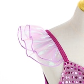 levne Dívčí kostýmy-Malá mořská víla Malá mořská víla Aqua Princess Šaty Téma Party Kostým cosplay Filmové kostýmy for Dívčí Dětské Karneval Plesová maškaráda
