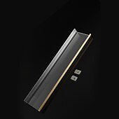 economico Mensole per il bagno-Carrello per doccia Mensola da bagno in acrilico nero/oro, lavabo per WC perforato, scaffale per WC a parete