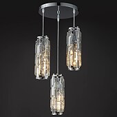 economico Lampadari-lampada a sospensione a led illuminazione a sospensione cromata/oro moderna lampada a sospensione mini lampadari di cristallo lampada a sospensione regolabile per sala da pranzo con isola cucina (1/3