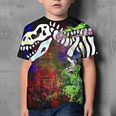 cheap Boy&#039;s 3D Animals-Boys 3D Dinosaur T shirt Short Sleeve 3D Print Summer Active Cute Cool Kids 3-12 Years School Daily