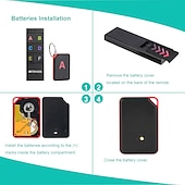 cheap Security Sensors &amp; Alarms-TH104 Wireless Key Finder RF Key Locator Pet Tracker Wallet Tracker Remote Control 1 RF Transmitter 6 Receiver