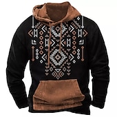 abordables sudaderas con capucha 3d para hombre-Hombre Animal Caballo Sudadera Sudaderas Sudadera Con Capucha Manga Larga Sudadera con capucha Con Capucha Ropa de calle Impresión 3D Diario Deportes Negro Marrón Estampado Primavera &amp; Otoño Diseñador