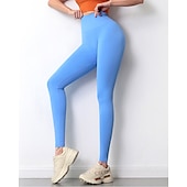 זול חותלות וגרביונים ליוגה-חותלות לנשים הרמת ישבן מכנסי יוגה גבוהים טיקטוק גרביונים בטן שליטה מהיר יבש ניילון ספנדקס יוגה כושר ריצה חדר כושר אימון פעיל בגדים שחור צהוב כחול ספורט גמישות גבוהה