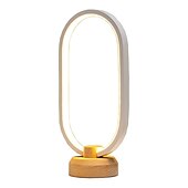 economico lampada da comodino-lampada da tavolo a led in legno interfaccia usb camera da letto comodino lampada da notte illuminazione a led dimmerabile decorazione domestica creativa e regalo di trasferimento unico