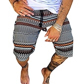 cheap Men&#039;s 3D Sweat Shorts-Men&#039;s Geometric Skull Stripe Swim Trunks Swim Shorts Board Shorts Low Waist Casual Hip-Hop Outdoor Daily Holiday Print Straight Leg Designer Clothing Apparel