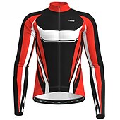 preiswerte Radtrikot Herren-Herren Fahrradjacke Radjacke Radtrikot fahrradbekleidung Fahrradtrikot Langarm Fahhrad Jacke Trikot Shirt mit 3 Gesäßtaschen MTB Mountain Rennrad warm warm halten Atmungsaktiv Schnelltrocknend Gelb