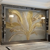 abordables Papiers peints-Fonds d'écran cool belle nature papier peint mural autocollant mural auto-adhésif éblouissant doré pvc/vinyle adapté au salon chambre restaurant hôtel décoration murale art décor à la maison