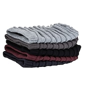 billiga Mössa mössa-Herr Mössa Vinter hattar Holk Sticka manschetter Svart Vin Akrylik Fiber Stickat Fleece Mode Traditionell / Klassisk Friluftskläder Ledigt / vardag Slät Varm