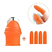 cheap Garden Hand Tools-Silicone Thumb Knife Finger Protector Vegetable Harvesting Knife Plant Blade Scissors Cutting Rings Garden Gloves