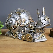 economico Statue-stile steampunk scultura animale animale meccanico ornamento decorazione decorazione industria pesante resina decorazione meccanica ciondolo decorazione di capodanno