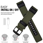 cheap Garmin Watch Bands-Watch Band for Garmin Marq Descent G1 Fenix 7/6/5 Plus Pro Sapphire Solar Forerunner 955/945/935/745 Solar Fenix 7X / 6X / 5X / 3/3HR Plus Pro Sapphire Solar Nylon Replacement  Strap 22mm 26mm