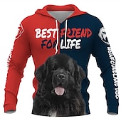 cheap Funny Graphic-Animal Dog letter Hoodie Cartoon Manga Anime 3D Graphic For Couple&#039;s Men&#039;s Women&#039;s Adults&#039; 3D Print