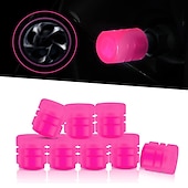 cheap Car Body Decoration &amp; Protection-8 PCS Luminous Wheels Cap Tire Valve Stem Glow Luminous at Night Air Caps Cover Fluorescent Illuminated Auto Car Wheel Valve Stem Caps Cover for SUV Motorcycles Truck Vehicle