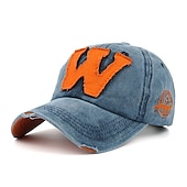 Недорогие Бейсболка мужская-Муж. Бейсболка Черный Винный Хлопок Изысканный и современный Одежда для отдыха на природе На каждый день Буквы