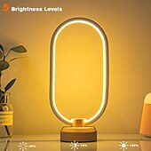 economico lampada da comodino-lampada da tavolo a led in legno interfaccia usb camera da letto comodino lampada da notte illuminazione a led dimmerabile decorazione domestica creativa e regalo di trasferimento unico