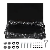 cheap Car Body Decoration &amp; Protection-2 Pack Bling License Plate Frames for Women Sparkly Rhinestone Diamond Car Accessories for Women Handcrafted Stainless Steel Car License Plate Cover with Glitter Crystal Caps