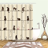 cheap Shower Curtains-Shower Curtain with Hooks 180cm*180cm(70&quot;*70&quot;) Polyester Washable Waterproof Animal Pattern for Kids