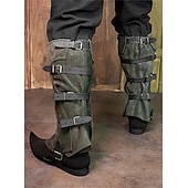 cheap Footwear-Medieval Renaissance Leg Warmers Gaiters Boot Covers Ren Faire Pirate Viking Ranger Archery Men&#039;s Unisex Pirate Fantasy Masquerade Party / Evening Adults&#039; Shoe Cover