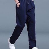 economico Gamba Dritta-Per uomo Pantaloni da tuta Pantaloni da jogging Pantaloni della tuta a gamba dritta Pantaloni sportivi Elastico in vita Gamba Dritta Semplice All'aperto Quotidiano Streetwear Nero Blu Reale
