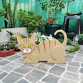 economico contenitori per piante-fioriere da giardino, simpatica fioriera a forma di animale di cartone animato a forma di cane gatto, fioriera succulenta per piante viventi o artificiali per balcone di casa, decorazione da giardino