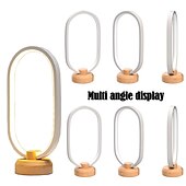 economico lampada da comodino-lampada da tavolo a led in legno interfaccia usb camera da letto comodino lampada da notte illuminazione a led dimmerabile decorazione domestica creativa e regalo di trasferimento unico