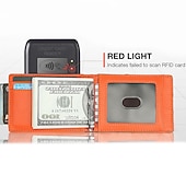 ieftine suporturi pentru carduri și cutii-Portofel din fibră de carbon RFID pentru bărbați geantă subțire pentru bani portofel de carduri de lux pentru bărbați pachet scurt bi-fold