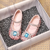 cheap Accessories-Frozen Cinderella Princess Elsa Mary Jane Shoes Girls&#039; Movie Cosplay Sequins Halloween Silver Rosy Pink Shoes Halloween Carnival Masquerade Polyester Plastics World Book Day Costumes