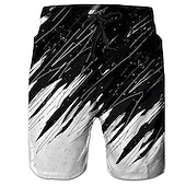 baratos Animais &amp; Aves-Homens Gráfico Animal Gato Calção de Banho Bermuda de Surf Shorts de Natação Cintura Média Roupa de rua Havaiana Boho Casual Diário Feriado Com Cordão Cintura elástica Impressão 3D Designer Roupa