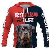 cheap Funny Graphic-Animal Dog letter Hoodie Cartoon Manga Anime 3D Graphic For Couple&#039;s Men&#039;s Women&#039;s Adults&#039; 3D Print