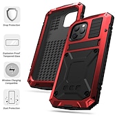 abordables Carcasas iPhone-teléfono Funda Para iPhone 16 Pro Max Plus iPhone 15 Pro Max iPhone 14 13 12 11 Pro Max Plus Mini Impermeable Funda de Cuerpo Entero Armadura Protección de grado militar con película de vidrio de
