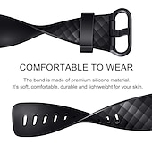 cheap Fitbit Watch Bands-3 Pack Watch Band for Fitbit Charge 4 / Charge 3 / Charge 3 SE Silicone Replacement  Strap Soft Elastic Breathable Sport Band Wristband