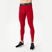 cheap Men&#039;s Shorts, Tights &amp; Pants-Men&#039;s Compression Pants Running Tights Leggings with Phone Pocket Base Layer Athletic Winter Spandex Breathable Quick Dry Sweat wicking Power Flex Fitness Gym Workout Running Skinny Sportswear