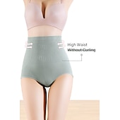 abordables Culottes-Femme Taille haute Élévation de la hanche Couleur unie / unie Sous-vêtements Standard Printemps, Août, Hiver, Eté Violet claire Gros rouge Vert Noir Rose Claire
