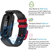 זול להקות שעונים של Fitbit-צפו בנד ל פיטביט Ace 3 סיליקון רך תַחֲלִיף רצועה עם קייס עמיד במים מתכוונן צמיד