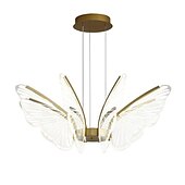 cheap Chandeliers-LED Pendant Light Butterfly Design 68cm Single Design Metal LED Nordic Style 220-240V