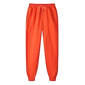 tanie Spodnie dresowe-Męskie Spodnie dresowe Uprawiający jogging Spodnie do biegania Spodnie sportowe Elastyczny pas Równina Komfort Ciepłe Codzienny Styl klasyczny Plus aksamit Czarny Biały Średnio elastyczny