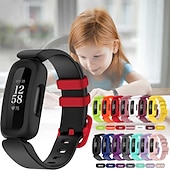 זול להקות שעונים של Fitbit-צפו בנד ל פיטביט Ace 3 סיליקון רך תַחֲלִיף רצועה עם קייס עמיד במים מתכוונן צמיד